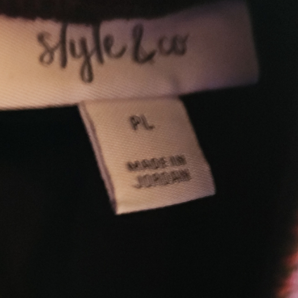 Style & Co. Plum Checkered Leggings - Picture 3 of 5